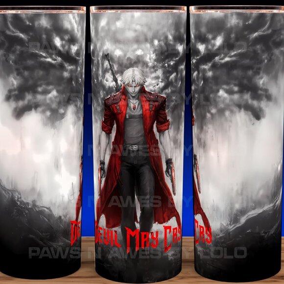 Devil May Cry Anime - Dante with Dual Pistols Cup Mug Tumbler 20oz - Picture 1 of 4